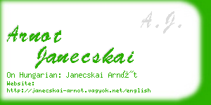 arnot janecskai business card
